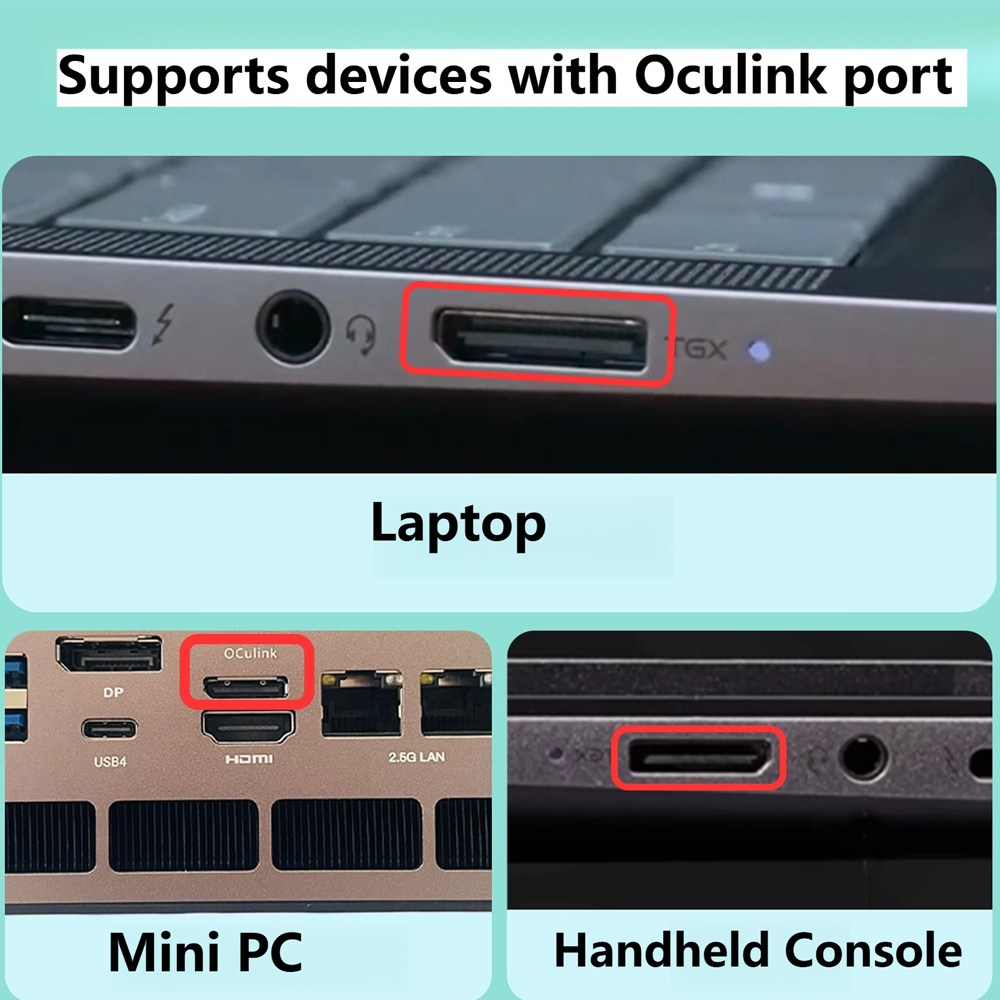 Dock card đồ họa rời Oculink e - đánh giá và giá Oculink Egpu Mini Pc
