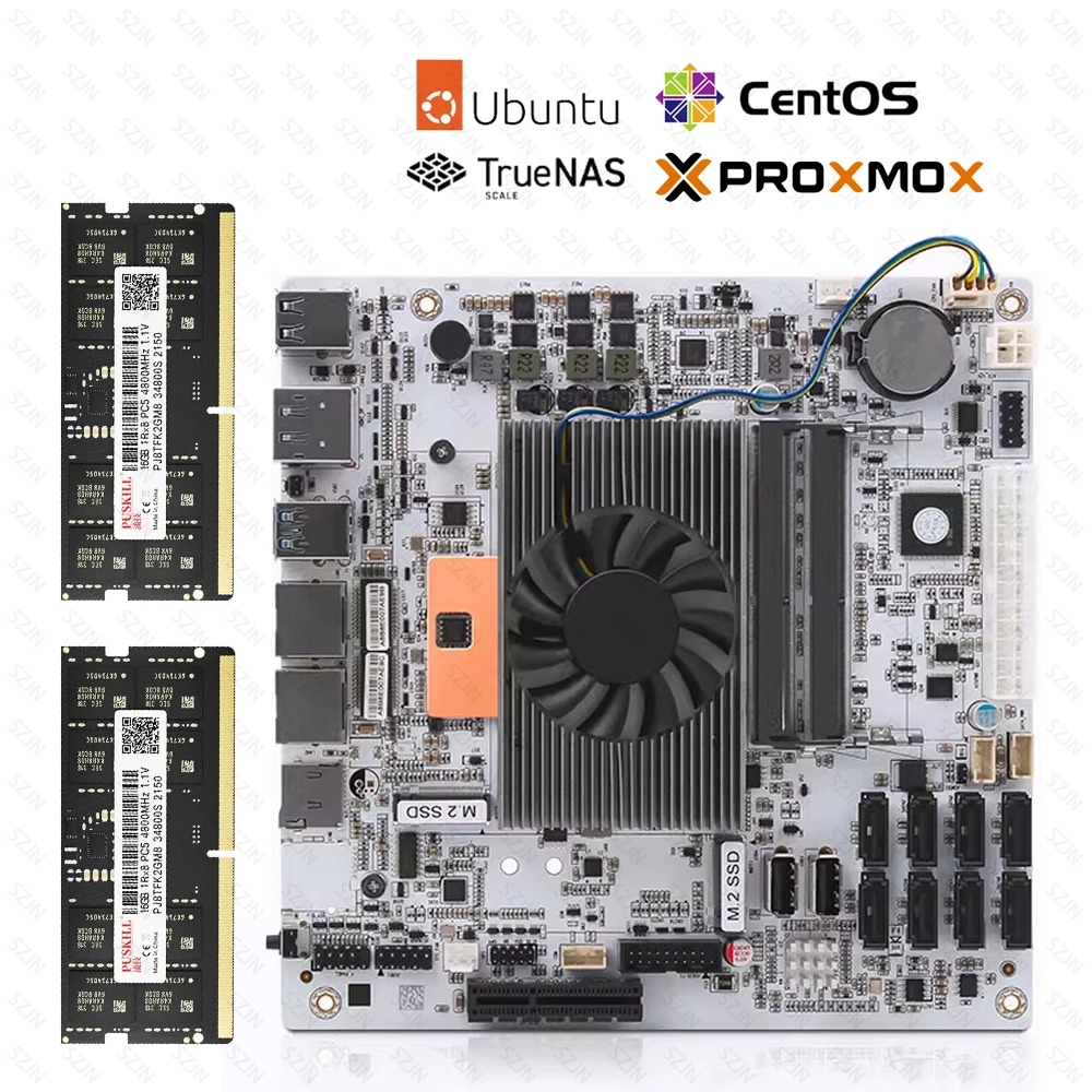 Bo mạch chủ NAS I5-8265U, 8 kh - đánh giá và giá Nas Motherboard 8 Sata Mini Itx