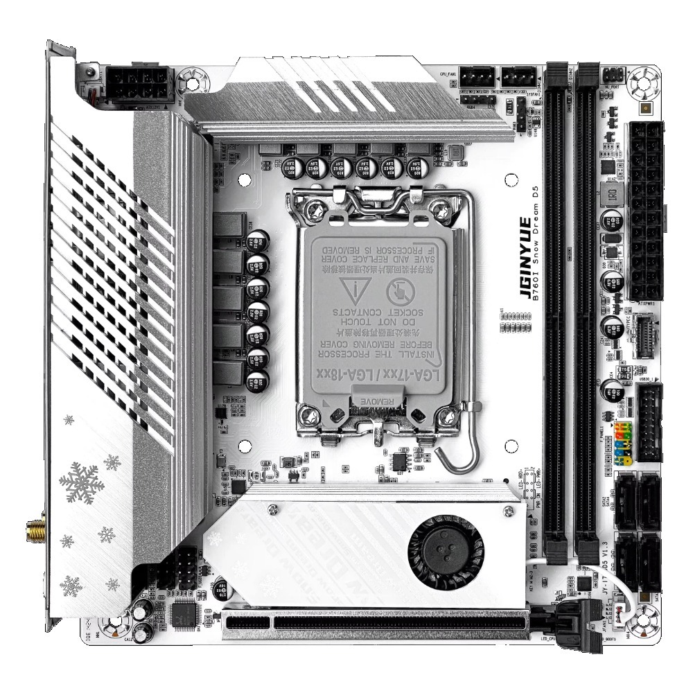 JGINYUE  B760i-Snow Dream  Mot - đánh giá và giá Lga1700 Itx Motherboard Ddr5